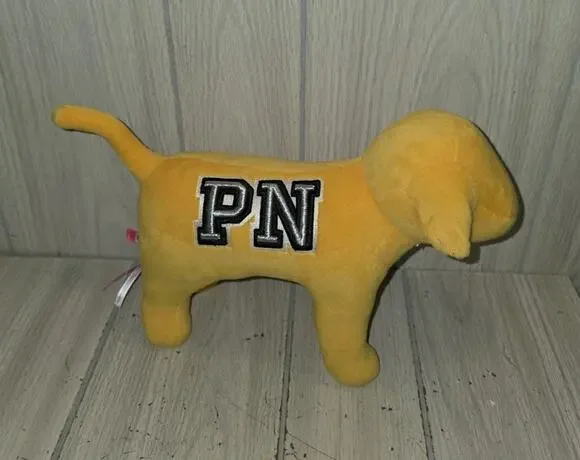 Victoria Secret PINK Nation Dog Large Golden Yellow 2018 Collection Puppy