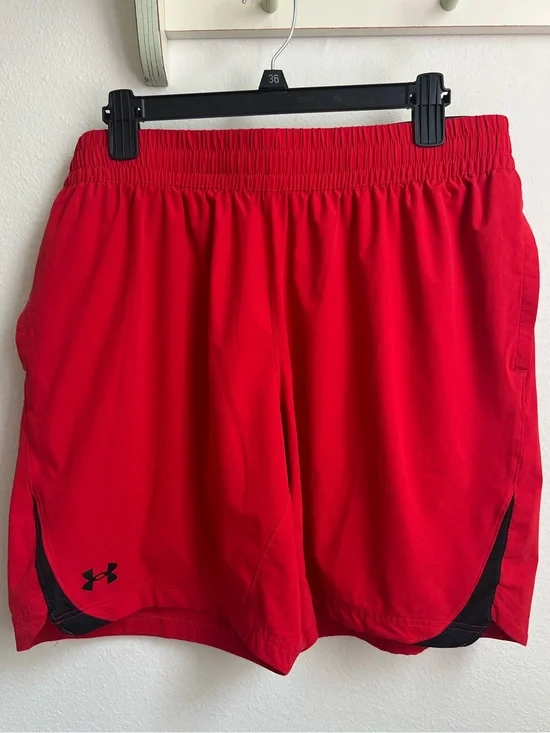 Under Armour Men's Red Athletic Shorts