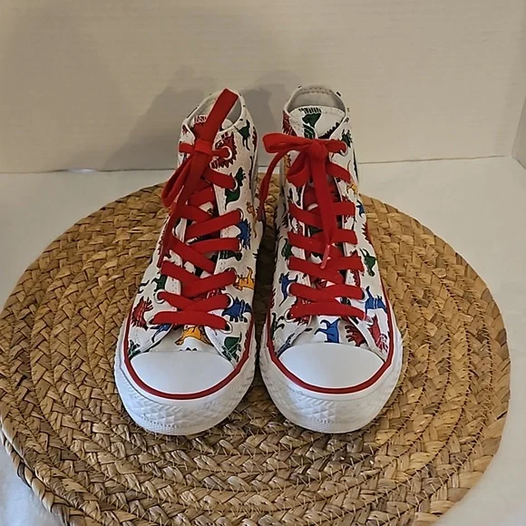 Converse | Boys Chuck Taylor All Stars Dinoverse Hi-Top Lace-Up Sneakers Sz 2