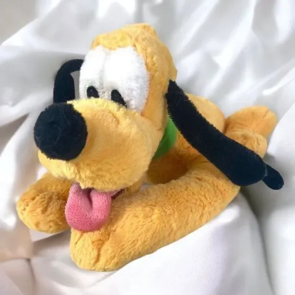 Disney Parks Pluto Plush Dog Laying Down Mickey Mouse Stuffed Animal Toy‎