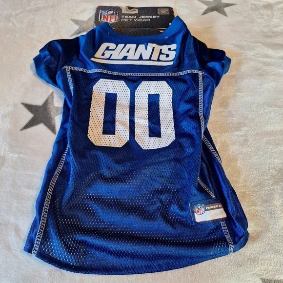 New York Giants NFL PREMIUM Dog Jersey Size Large Officially Licensed Football