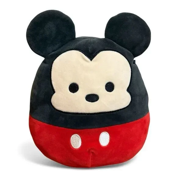 NWOT Squishmallow Mickey Mouse 10” Red Black Tan