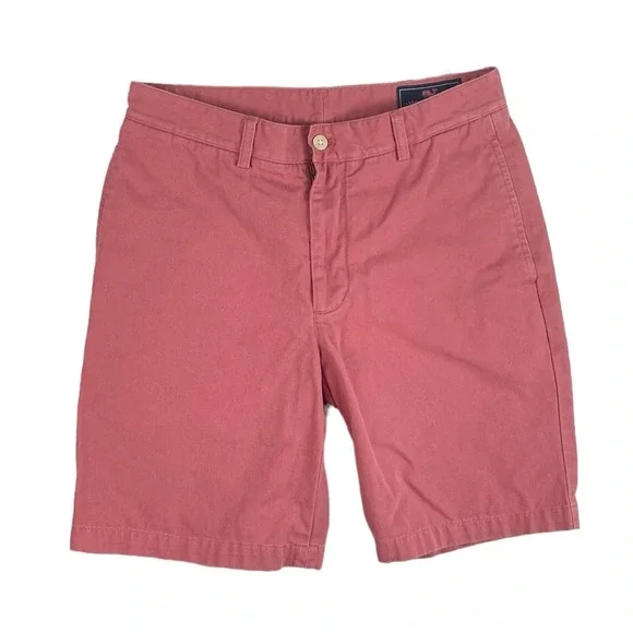SH558 Men’s Vineyard Vines Preppy Whale Flat Front Chino Club Shorts 30