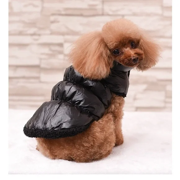 Black Dog Puffer Jacket size: large