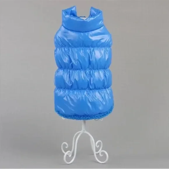 Blue Puffer Dog Vest size:M