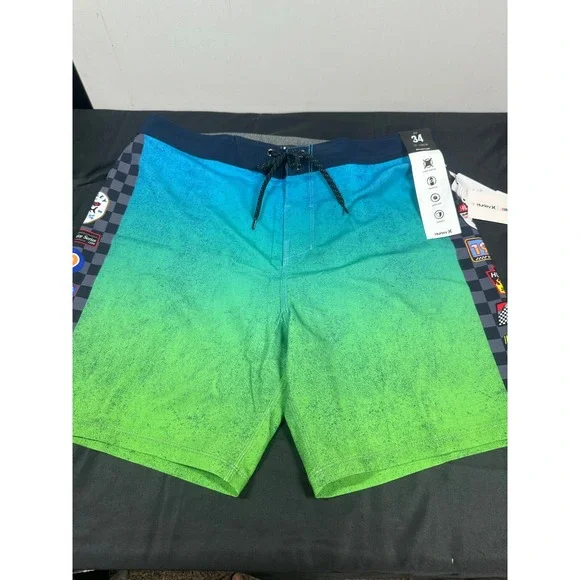 Hurley Phantom Men's Board Shorts Size 30 Eco NASCAR Finish‎ Line