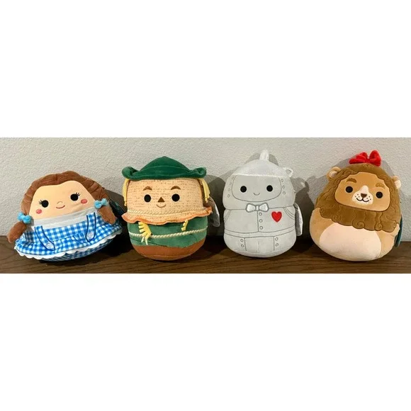 NWT Squishmallows The Wizard of Oz 85th Anniversary Plush Stuffed Toys Set Of 4