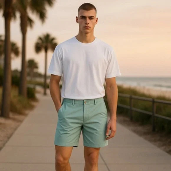 Walter Hagen Shorts Mens 40 Teal Perfect 11 Golf Wrinkle‎ Resistant Stretch NEW