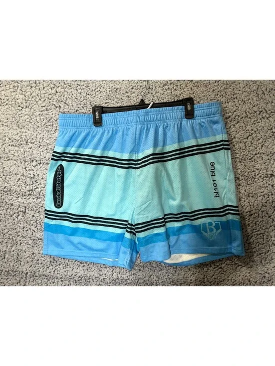 Baseball Lifestyle 101 Crayon Shorts Blue 2XL NWT Mesh Athletic Baseball