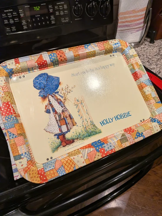 Holly Hobbie Tin TV Tray - Vintage 