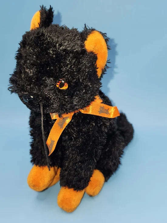 Vintage Ty Beanie Baby FRAIDY Black Cat 2000 Halloween Plush - No Hang Tag