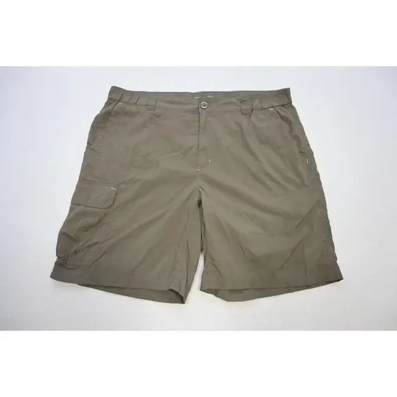 Columbia Omni-Shade‎ Cargo Shorts Gray/Brown Fishing Hiking Camping Mens Size XL