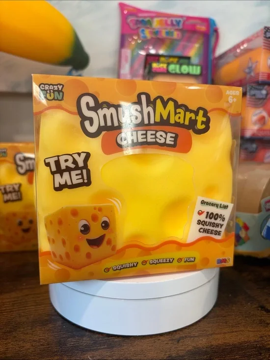 Cheese Squishy Toy - Yellow