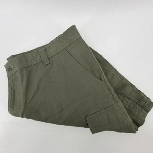 Columbia Mens‎ Olive Green Cotton Cargo Shorts Size 38 XM4835 Hiking Utility
