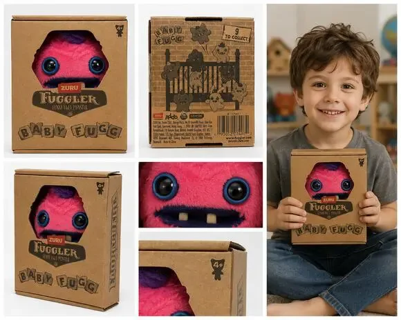 ZURU Fuggler Baby Fugg Collectible Plush – Pink & Purple | New in Box