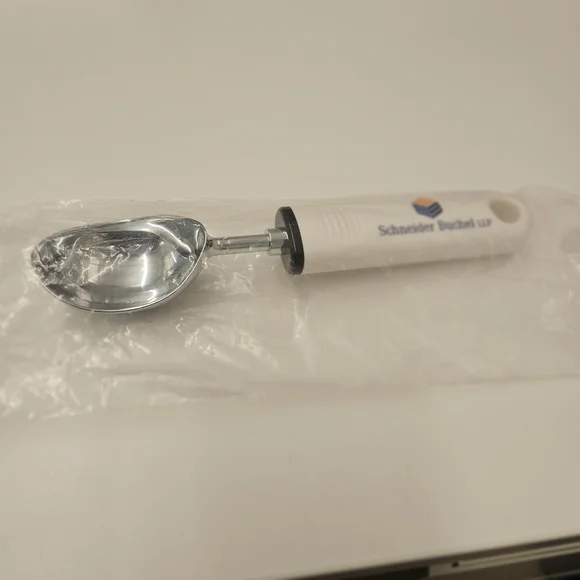 White and Silver Ice Cream Scoop Serving Scoop Body Butter Crafting Scoop