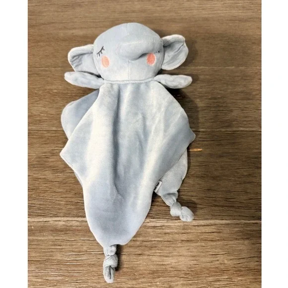Little Sleepies Blue Elephant Lovie‎ Security Blanket Bamboo Viscose Plush Toy