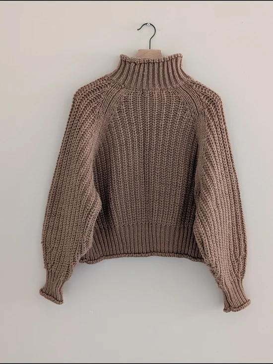 H&M Cozy Funnel Neck Chunky Knit Sweater
