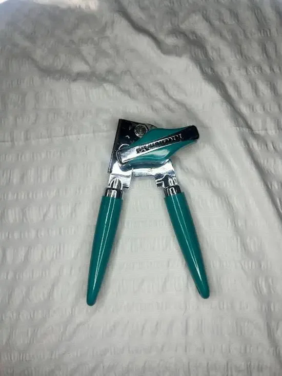 KitchenAid Manual Can Opener teal  Ergonomic Handheld Stainless Steel Tool