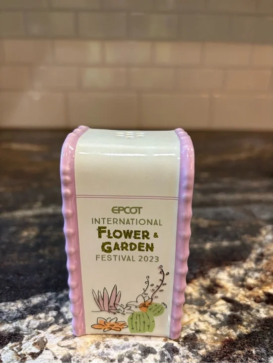 EPCOT Flower & Garden Festival figment Salt pepper Shaker, home