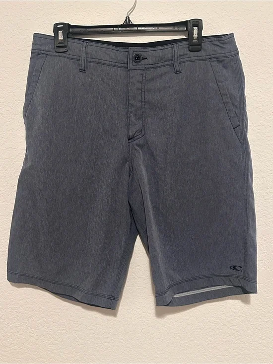 O'Neill Men's Slate Gray Flat Front Shorts