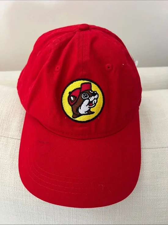 Buccee’s Red Logo Baseball Cap - Pet Accessory Hat 100% cotton