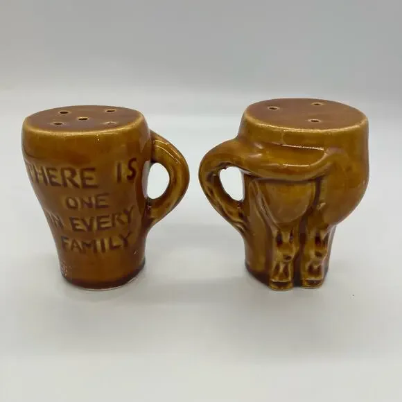 Vintage Jack Ass Donkey Salt & Pepper Shakers 