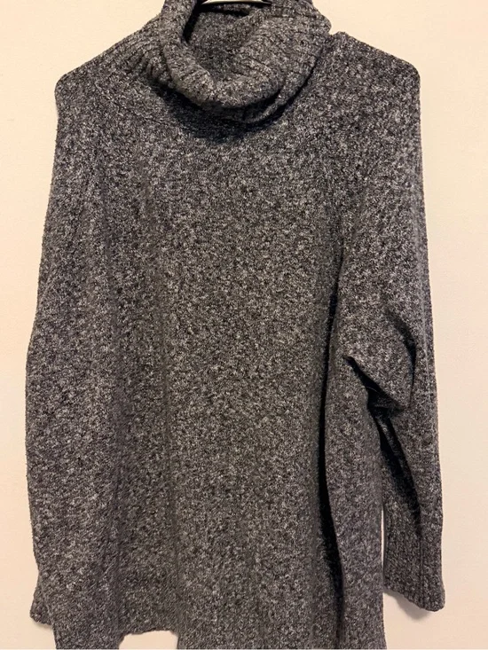 Old Navy Charcoal Gray Cowl Neck Sweater