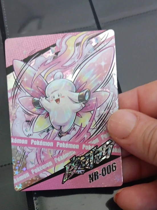 Pokemon Pink Fairy Holographic Trading Card