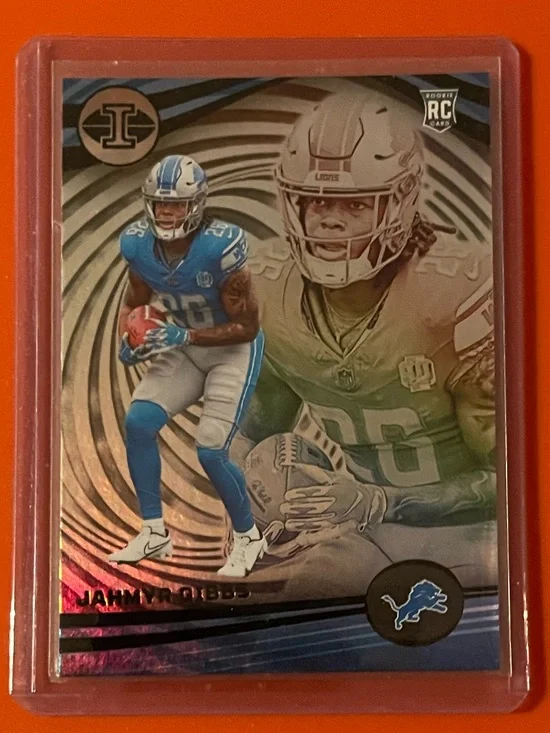Jahmyr Gibbs #38 [Rookie] 2023 Panini Chronicles Illusions DPs Football Card