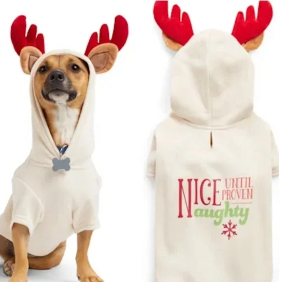 NWT reindeer hoodie More & Merrier S
