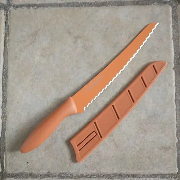KAI Pure Komachi 2 Bread Knife w/ Cover High Carbon Steel Orange 8
