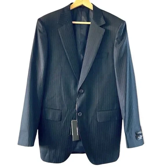 Mattarazi Uomo Wool & Cashmere Pinstripe Venezia Blazer 48