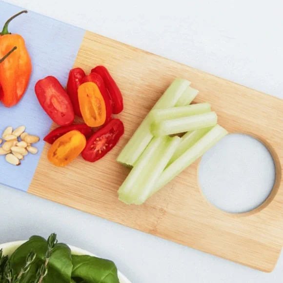 Morning Culture Dipped Bamboo Cutting Board