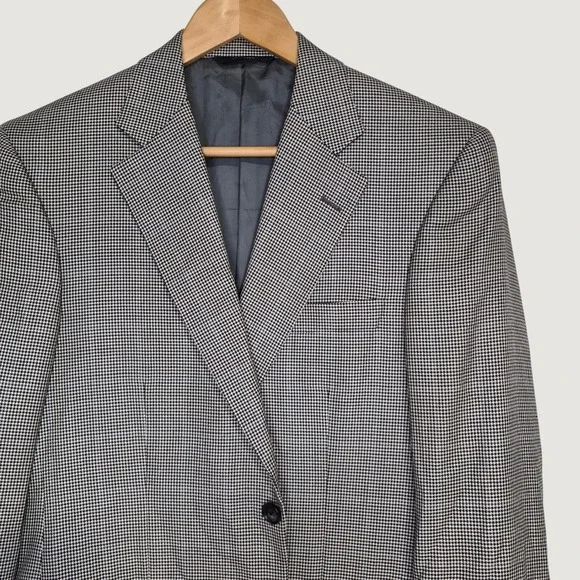 Brooks Brothers 1818 Madison x E. Thomas Blazer 38S Silk Wool Herringbone Jacket
