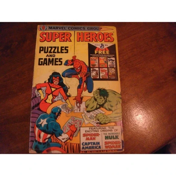 Marvel Comics Super heroes Puzzles & games Marvel comic‎ book 1979