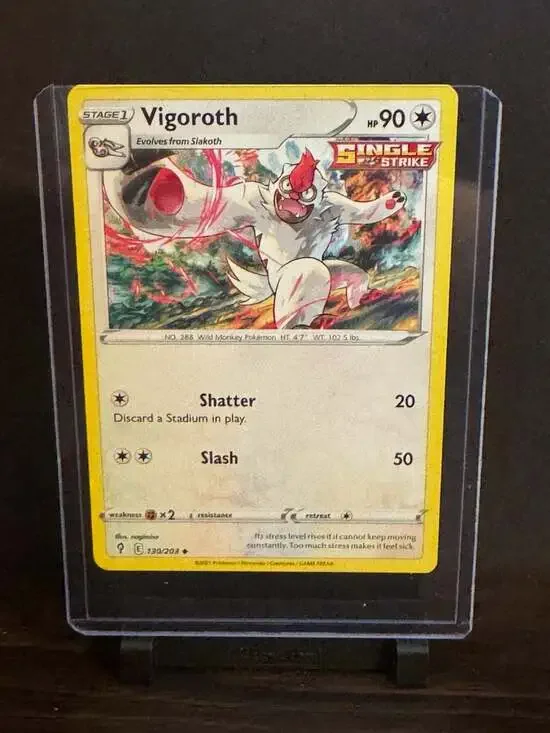 Vigoroth 130/203 Single Strike Uncommon Pokemon Trading Card - Evolving Skies