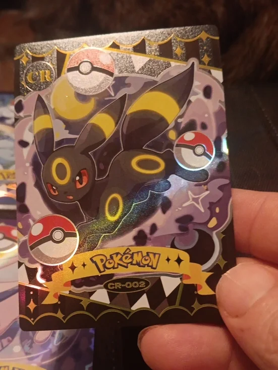 Pokemon Umbreon Trading Card - Black, Yellow, Purple