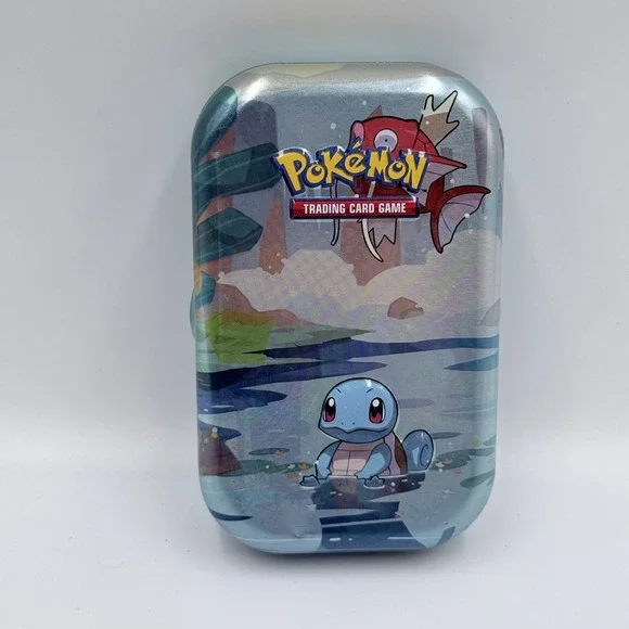 Pokemon TCG Kanto Friends Mini Tin Squirtle Magikarp Empty Collectible Tin 2019