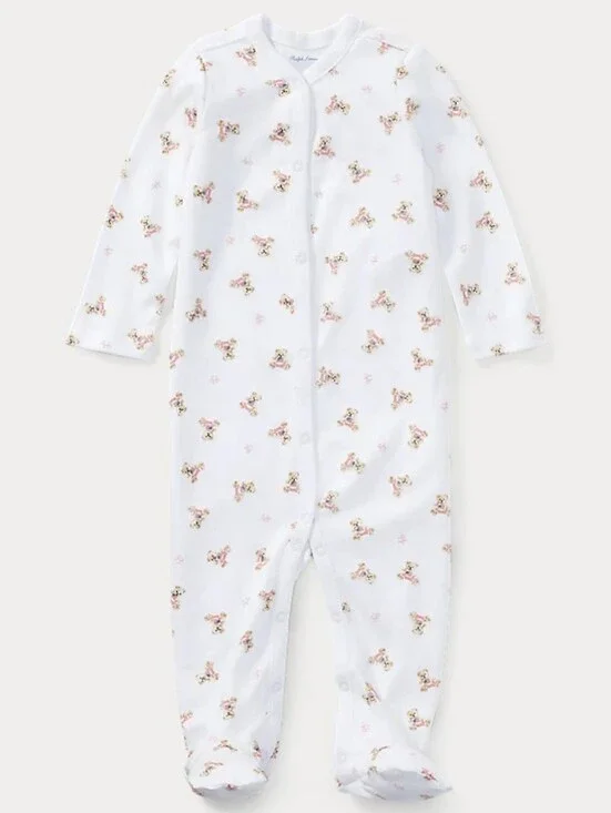 Ralph Lauren | Polo Bear Cotton Coverall | 3 Months