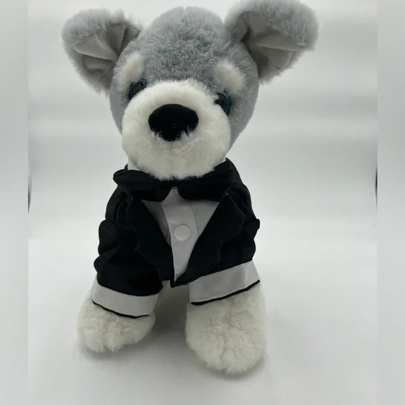 Elegant Black Wedding Jacket Suit for Dogs with Bow Tie Small NWOT