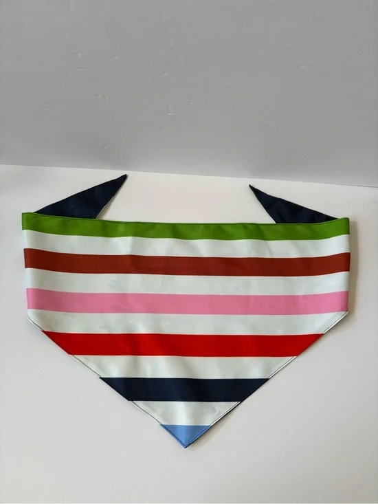 Kate Spade NY Bandana Dog Bandana‎ Scarf Adventure Stripe Rainbow Medium/Large