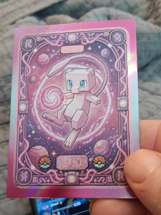 Pokemon Pink Holographic Mew Trading Card