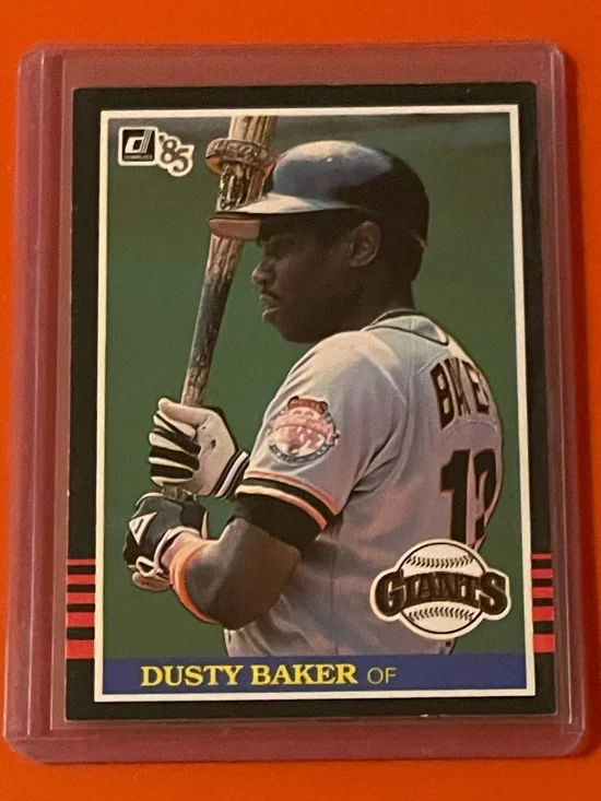 Dusty Baker #445 1985 Donruss Baseball Trading Card