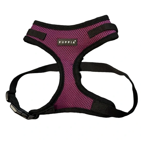 🌟NWT🌟 PUPPIA Soft Dog Harness in Purple and Black
