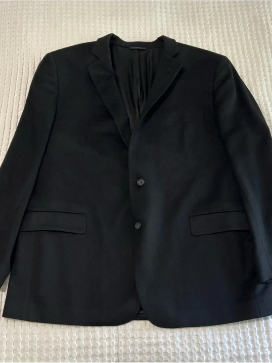 Brooks Brothers Regent Fit Loro Piana 100% Cashmere Black Blazer Sport Coat 48R