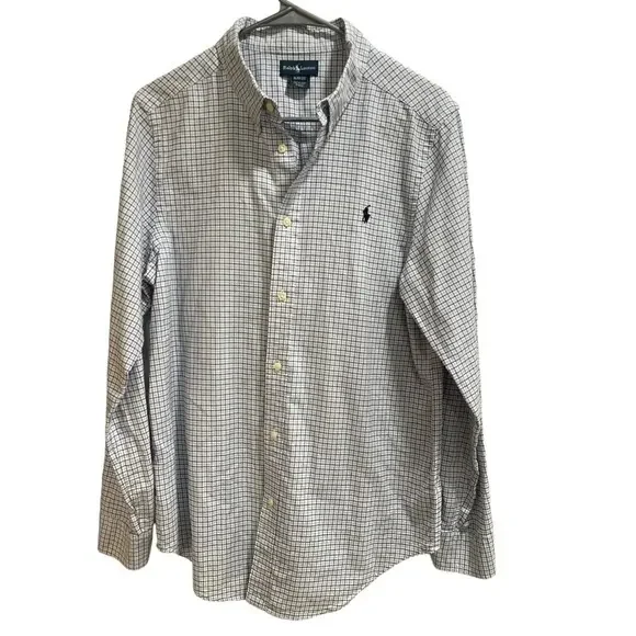 Ralph Lauren‎ Button Down Long Sleeve Shirt, Boys XL 18-20 EUC