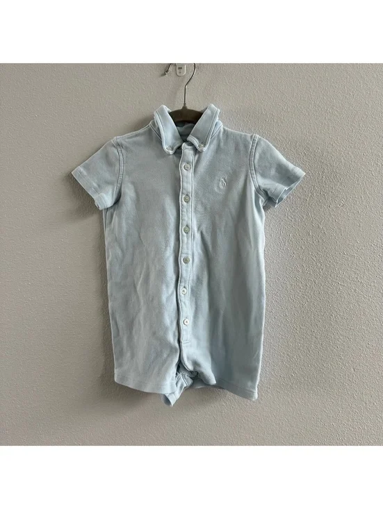 Ralph Lauren Baby boy Light Blue Romper