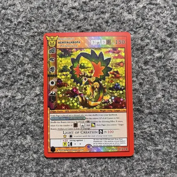 Metazoo Native Achiyalabopa 1/174 Big Box Full Holo Card TCG NM