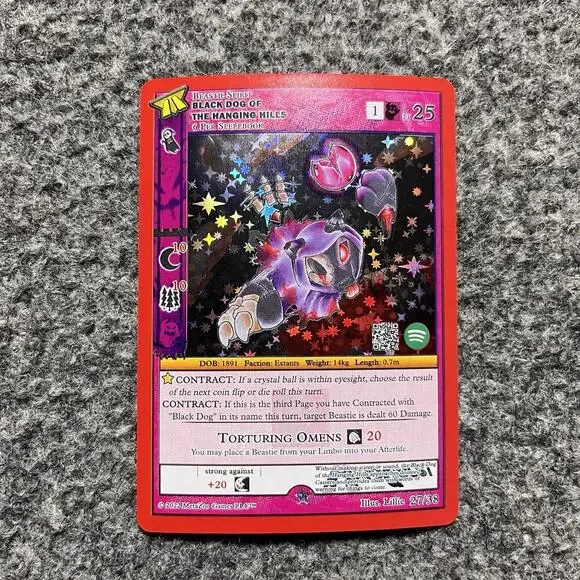 Metazoo HiroQuest Black Dog Full Holo 27/38 Spotify Music NM Pack Fresh